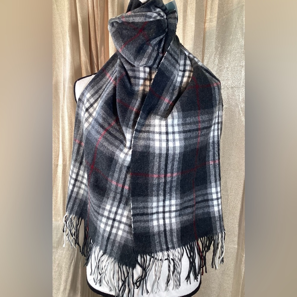 Cashmé plaid Italian scarf